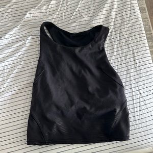 Lululemon crop tank with bra insert